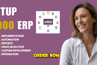 odoo erp implementation, setup, customization and API integration