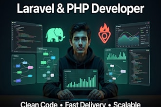 build laravel CRM saas multi tenant php web app