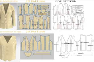 do pattern making grading and clo 3d garment design