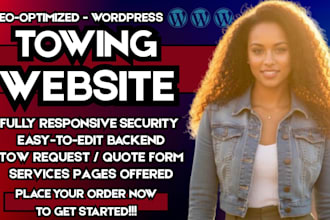 towing website roadside assistance site towing company site tow truck website