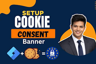 setup google cookie consent mode v2 and cookie consent banner via GTM, ga4