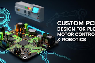 develop custom pcb for plc systems, motor control, and robotics