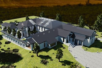 design 3d commercial warehouse layout and industrial storage facility