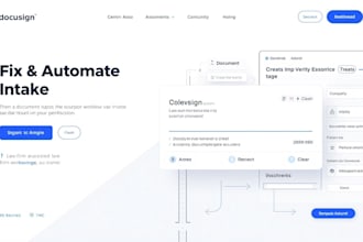 fix and automate law firm docusign intake workflow system