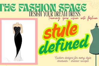 create custom fashion illustration sketches