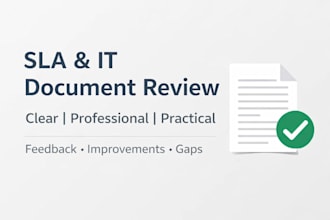 improve sla, sop, and IT documents professionally