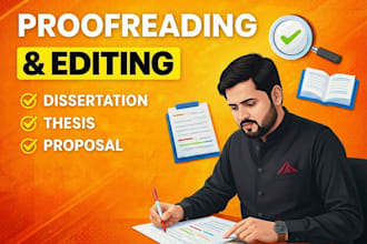 professionally proofread and edit your thesis, dissertation or research p
