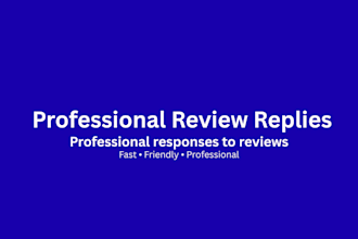 write professional customer review responses