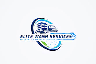 design high quality plumbing cleaning and maintenance logo