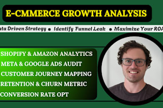 analyze ecommerce sales funnel and marketing data for growth