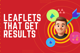 design a professional leaflet or flyer that gets results