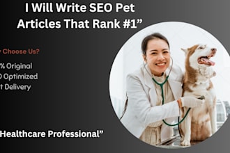 write human sounding SEO pet blog posts for dogs and cats care
