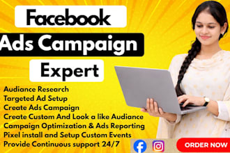 be your facebook ads manager and grow your business fast