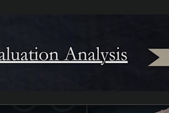 do financial analysis and valuation for you
