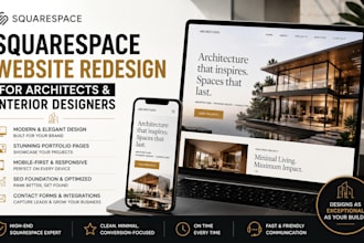 design redesign your squarespace website for architects interior designers