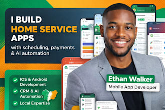 develop on demand handyman app, home service, multiservice provider mobile app