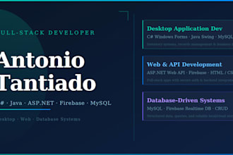 build a fullstack web app with authentication with rest API and database