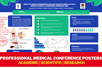 design medical poster scientific academic research conference poster