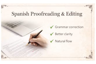 professionally proofread and edit your spanish texts