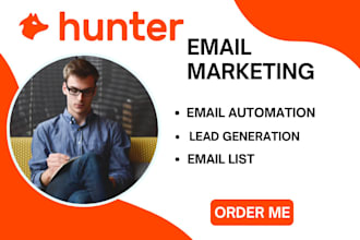 setup hunter io email automation hunter io lead generation hunter io email list