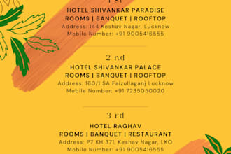 design restaurant menu, posters, and flyers professionally