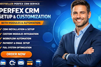 setup, customize and install perfex CRM with modules and automation
