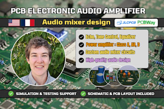 make electronic audio amplifier and audio mixer design
