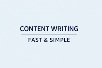 write simple and clear content