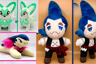 design soft custom plush toy stuffed animal crochet pattern toy design plushie