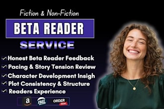 beta read, critique, and provide a reader report for your novel, critique review