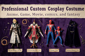 design and create custom cosplay costumes, armor, and props