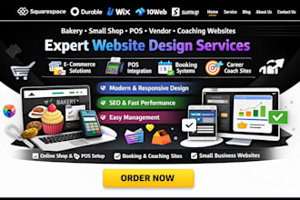 durable 10web ai bakery small shop pos vendor career coach sumup website design