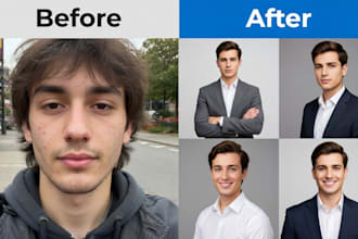 create ultra realistic ai headshots, for linkedin photo, profile pictures, CV