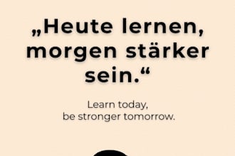 teach german and provide translation support