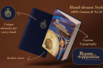 design dark fantasy book cover in rich paintery style