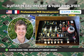 design a unique guitar pedal, preamp, tube amplifiers