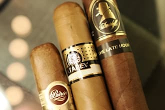 design a modern unique cigar band, cigar label and cigar logo