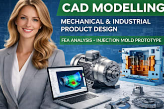 cad modelling mechanical and industrial product design fea analysis injection