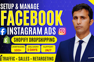 set up facebook ads for shopify drop shipping and meta ads retargeting