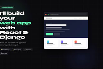create your full stack web application