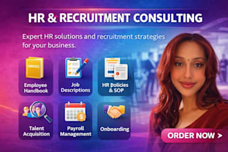 be your HR and recruitment consultant and provide management services