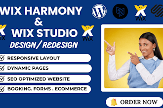 design and redesign wix website, wix landing page design