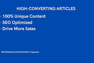 write high converting promotional articles