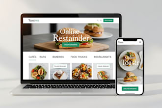 create modern toast pos websites for restaurants and cafés with seamless clover