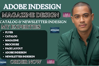 design magazine catalog indesign newsletter brochure flyer on adode indesign