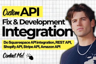 do squarespace api integration, rest api, shopify api, stripe api, amazon api