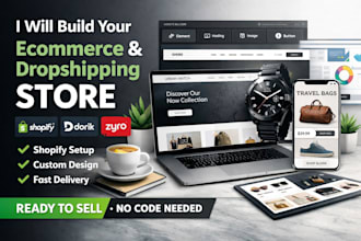 create shopify dorik ecommerce dropshipping store design zyro website redesign