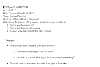 create lesson plans for all ages