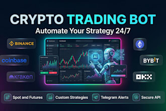 build a custom binance or crypto trading bot in python