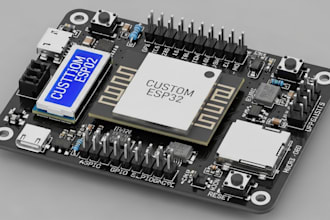 design a custom esp32 led controller board for programmable lighting control